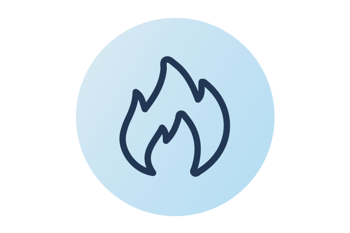 Fire icon for inflammation
